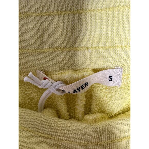 NWT Marine Layer Womens Blake Vintage Terry Joggers Small Sweatpants Pale Banana - Picture 7 of 9